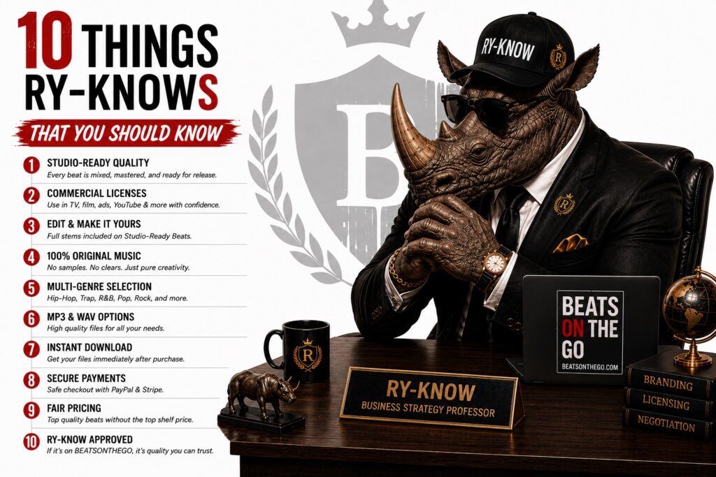Ry-Know Business Strategy Professor sharing 10 things every music creator should know.