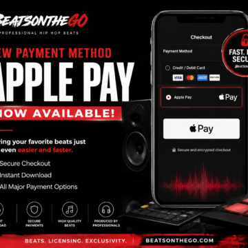 New secure checkout on BeatsOnTheGo with Apple Pay, Google Pay, credit cards and instant digital beat downloads